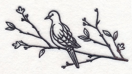 Simply Birds on Branches - Mourning Dove