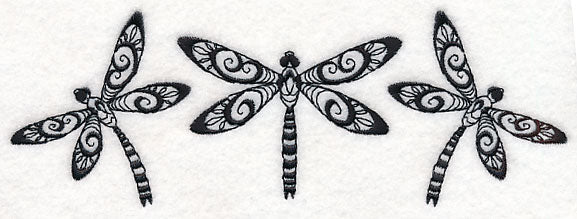 Dragonfly Trio (Blackwork)