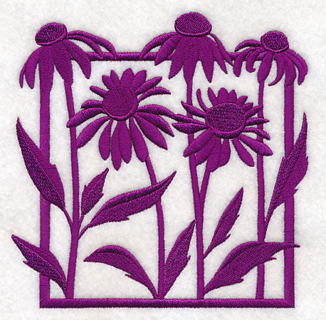 Fresh Floral Silhouettes - Coneflowers