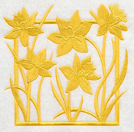 Fresh Floral Silhouettes - Daffodils