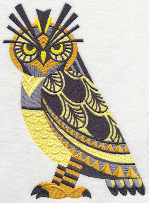 Art Deco Great Horned Owl