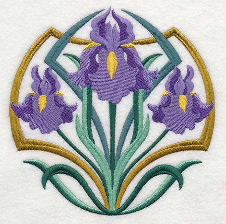 Art Deco Iris - Circle