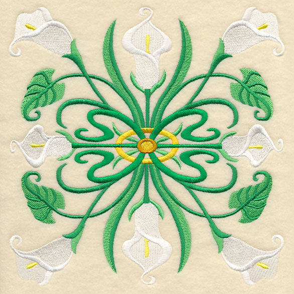Art Deco Calla Lily - Square