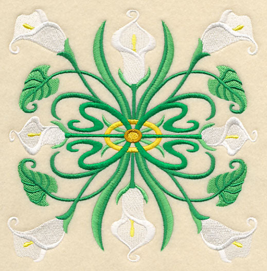 Art Deco Calla Lily - Square