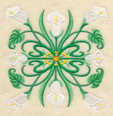 Art Deco Calla Lily - Square