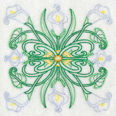 Art Deco Calla Lily - Square (Vintage)