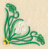 Art Deco Calla Lily - Corner