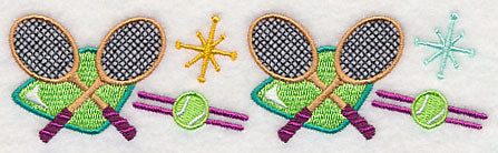 Retro Tennis Border