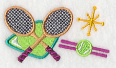 Retro Tennis Border