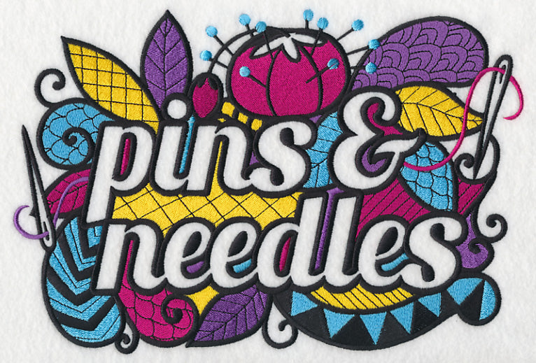 Crafty Pins and Needles (Blackwork)