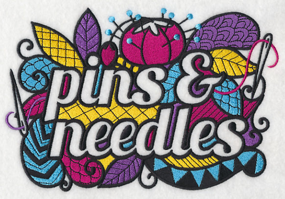 Crafty Pins and Needles (Blackwork)