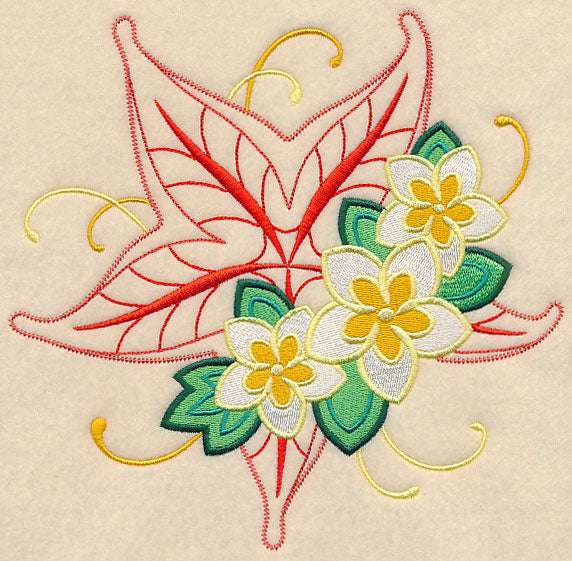 Frangipani and Starfish (Vintage)