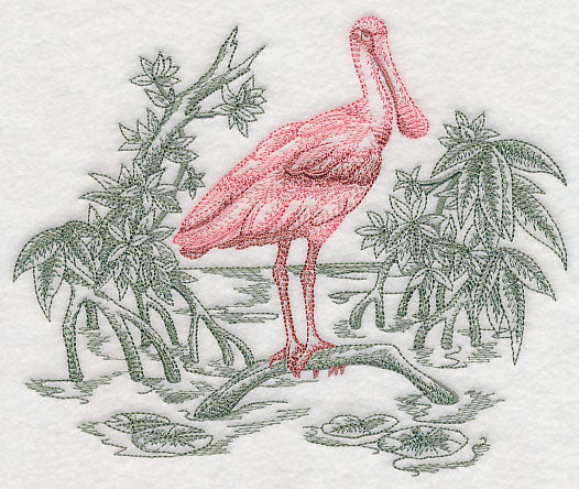 Spoonbill Scene (Toile)
