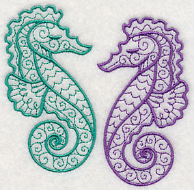 Light and Lovely Seahorses