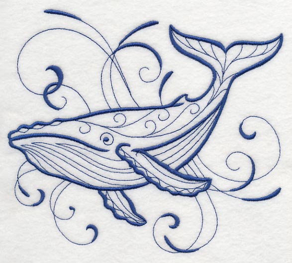 Intricate Ink Sea Life - Blue Whale