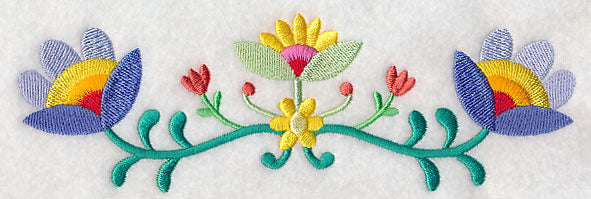 Bohemian Flower Frenzy Border