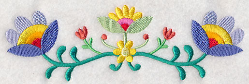 Bohemian Flower Frenzy Border