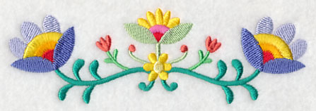 Bohemian Flower Frenzy Border
