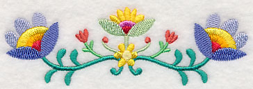 Bohemian Flower Frenzy Border