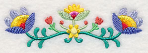 Bohemian Flower Frenzy Border
