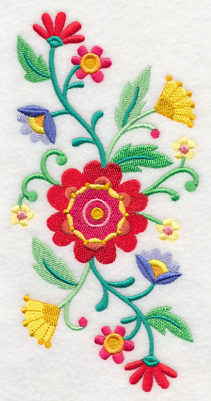 Blossoming Bohemian Flowers Spray