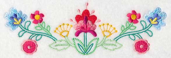 Beautiful Bohemian Blooms Border (Vintage)
