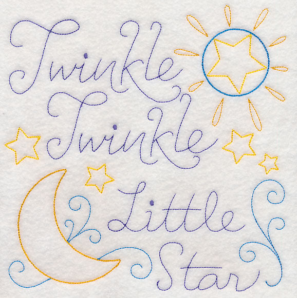 Twinkle Twinkle Little Star Square (Vintage)