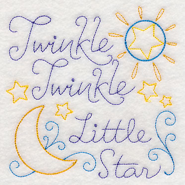 Twinkle Twinkle Little Star Square (Vintage)