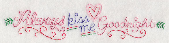 Always Kiss Me Goodnight Border (Vintage)