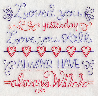 Loved You Yesterday, Love You Still Square (Vintage)