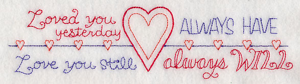 Loved You Yesterday, Love You Still Border (Vintage)