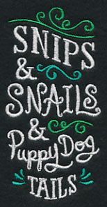 Snips and Snails and Puppy Dog Tails