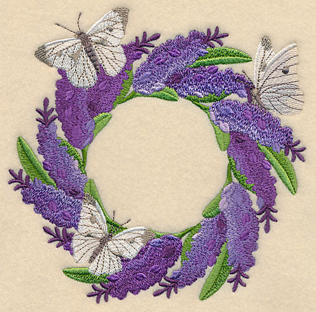 Lavender and Butterfly Wreath