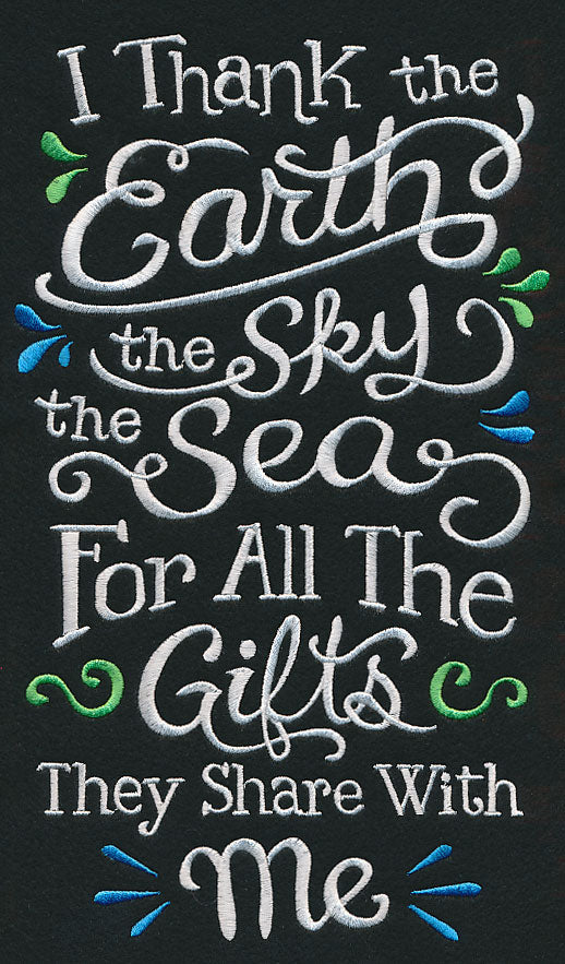 I Thank the Earth, the Sky, the Sea