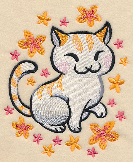 Cat in Asian Watercolor