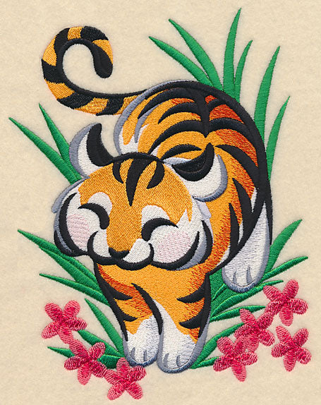 Tiger in Asian Watercolor