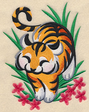 Tiger in Asian Watercolor