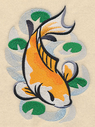 Koi Fish in Asian Watercolor