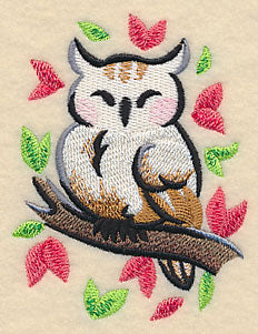 Owl in Asian Watercolor