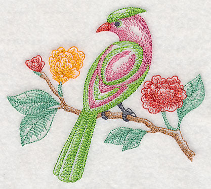 Bird on Blooming Branch (Toile)