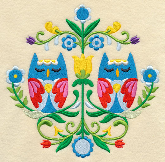 Swedish Folk Art - Owls