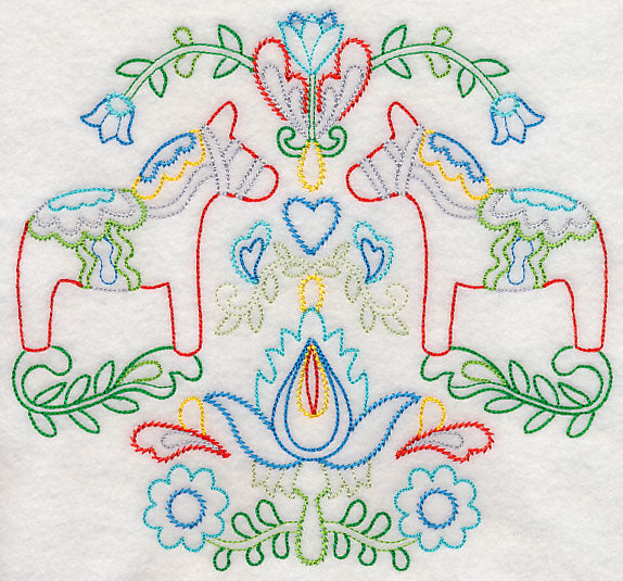 Swedish Folk Art - Dala Horse (Vintage)