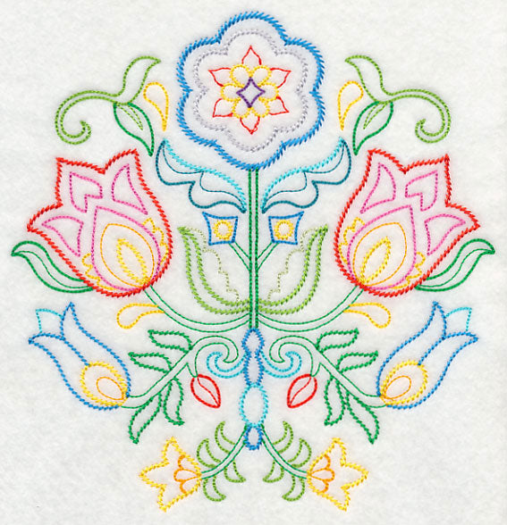 Swedish Folk Art - Flowers (Vintage)