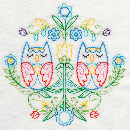 Swedish Folk Art - Owls (Vintage)