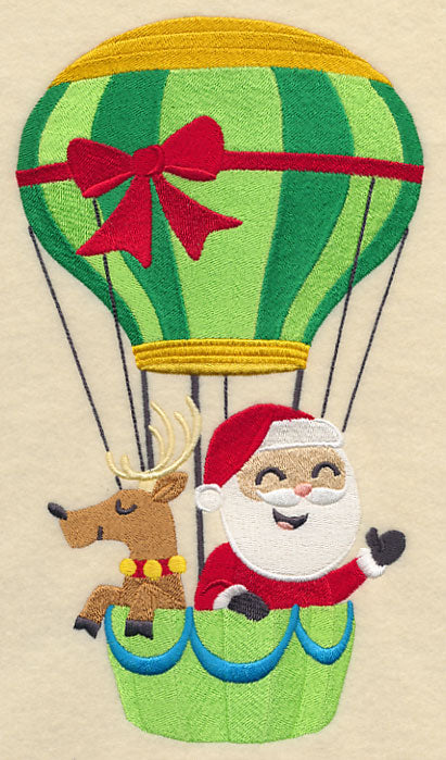 Santa on the Go Hot Air Balloon