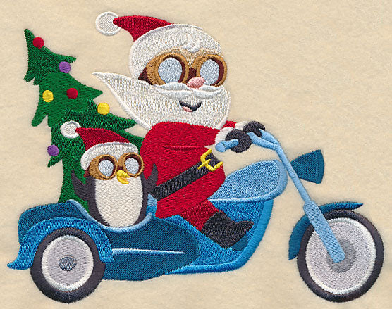 Santa on the Go Motorcycle
