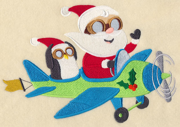Santa on the Go Airplane
