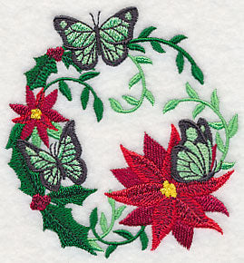 Christmas Butterfly Wreath