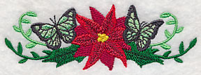 Christmas Butterfly Border