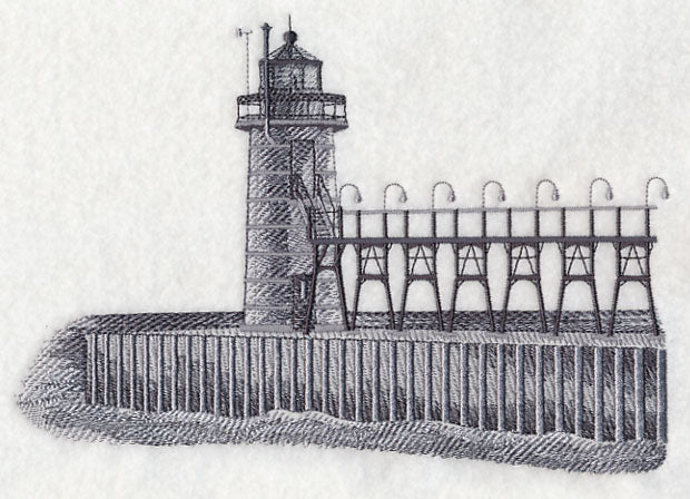South Haven Lighthouse Sketch (Michigan)